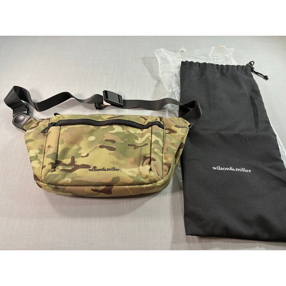 Wilson & Miller Camo Sling Bag Crossbody Waist Pack New w/ Pouch